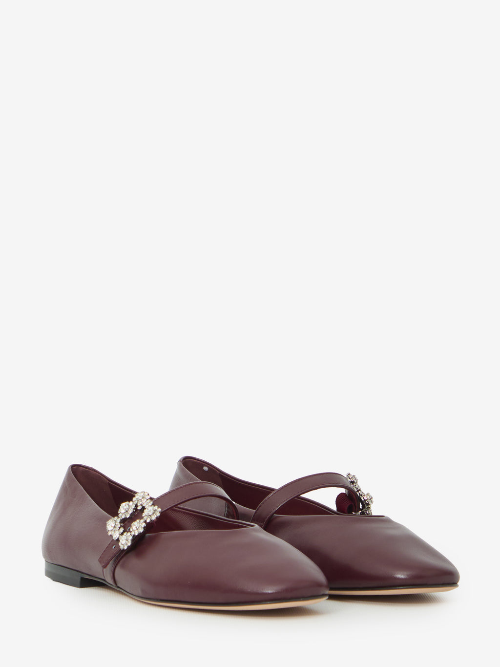 Roger Vivier Women's Efflorescence Ballerina in Bordeaux
