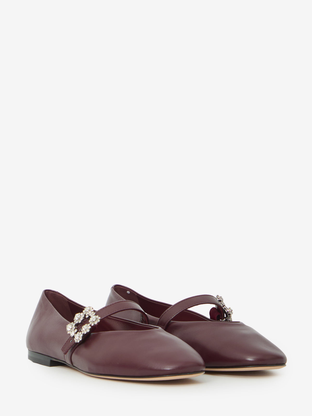 Roger Vivier Women's Efflorescence Ballerina in Bordeaux