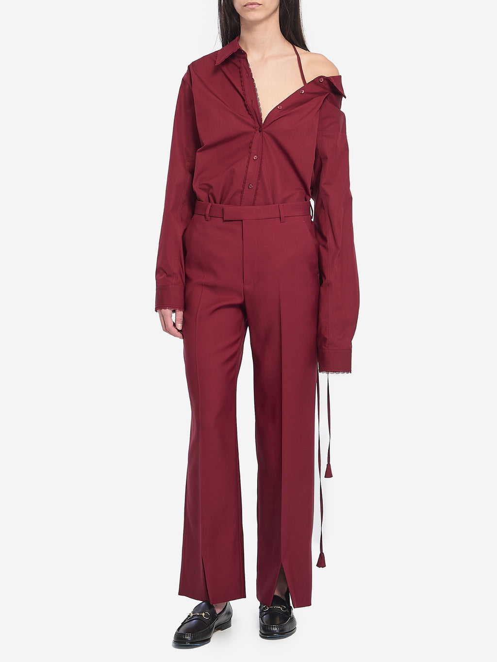 Gucci Women's Shirt with Ties in Red