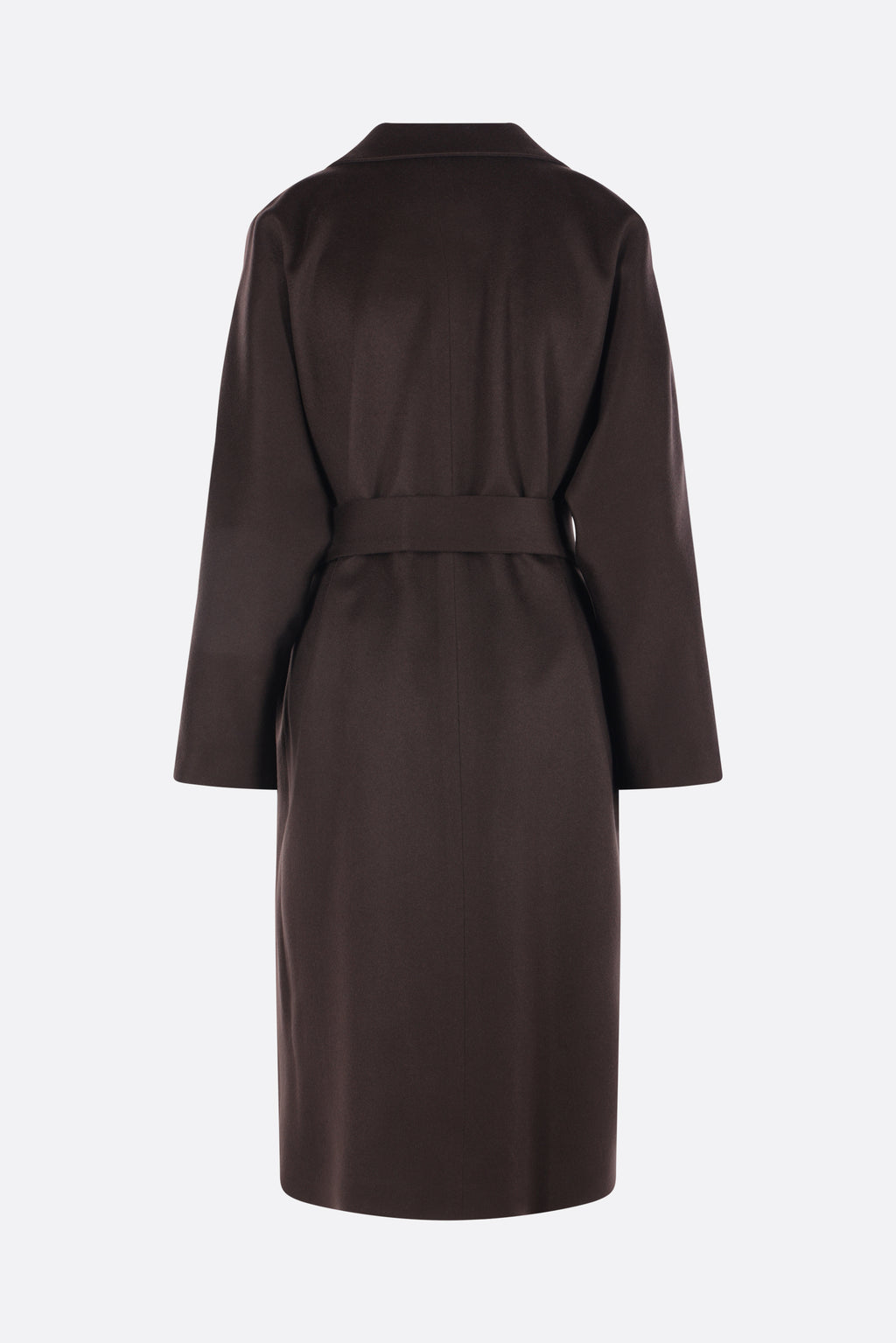 Kiton Women's Coat in Dark Brown Silk