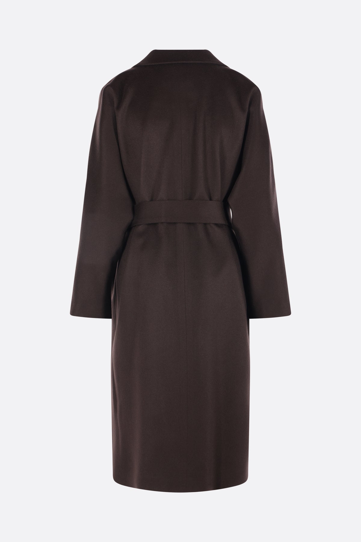 Kiton Women's Coat in Dark Brown Silk