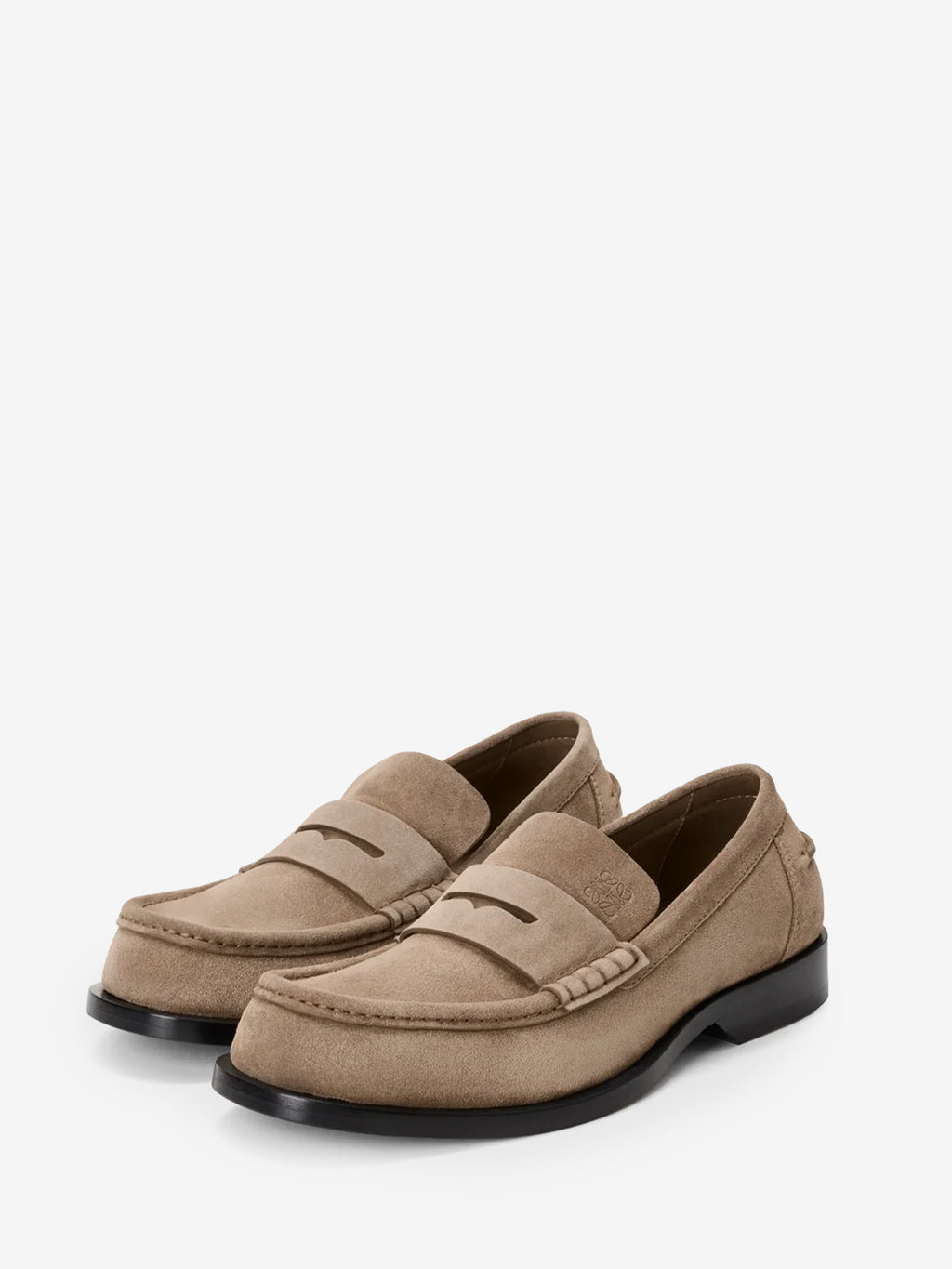 Loewe Men's Bobine Loafers in Brown