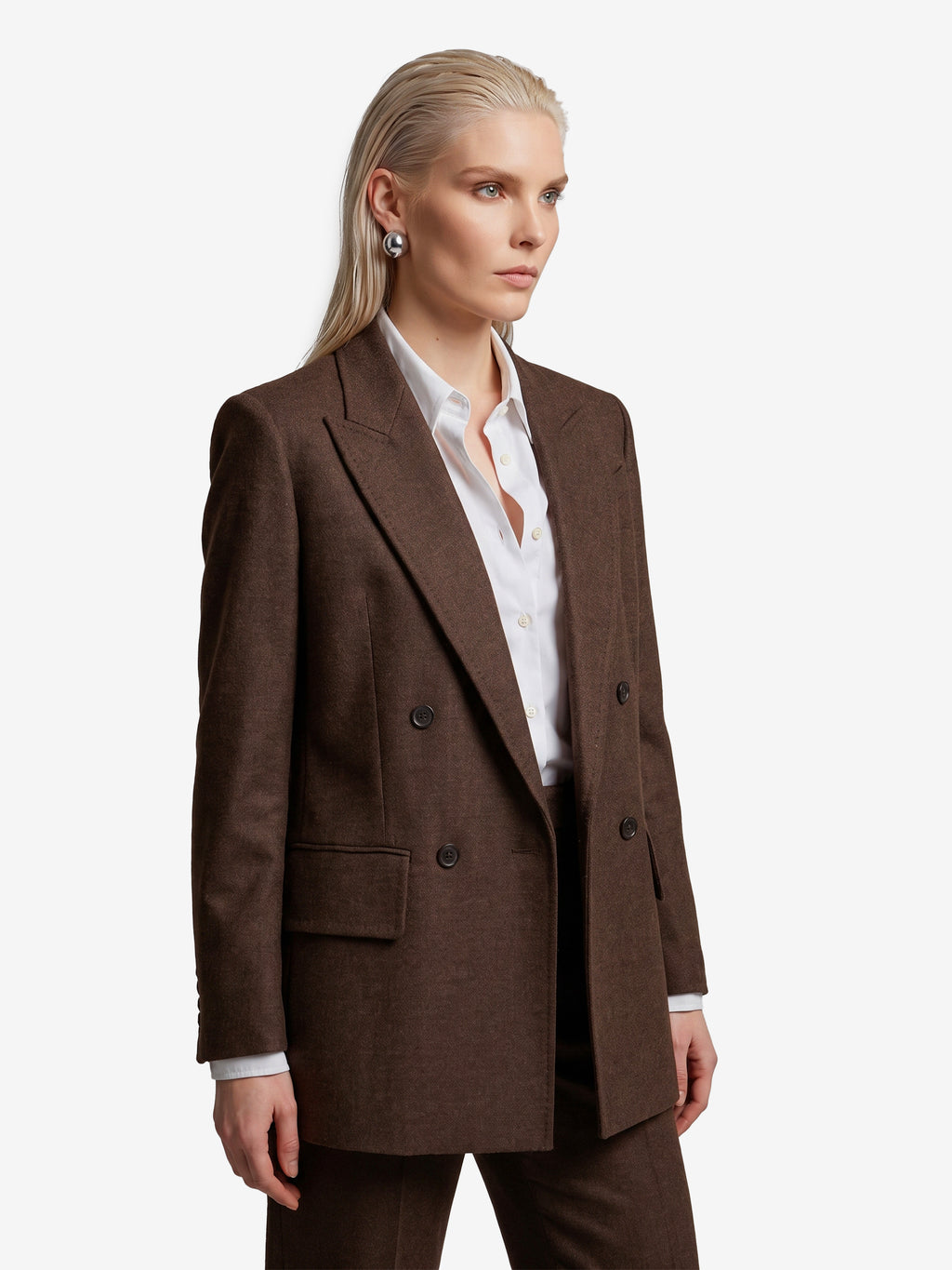 Max Mara Women's Pulvino Double-breasted Jacket in Brown