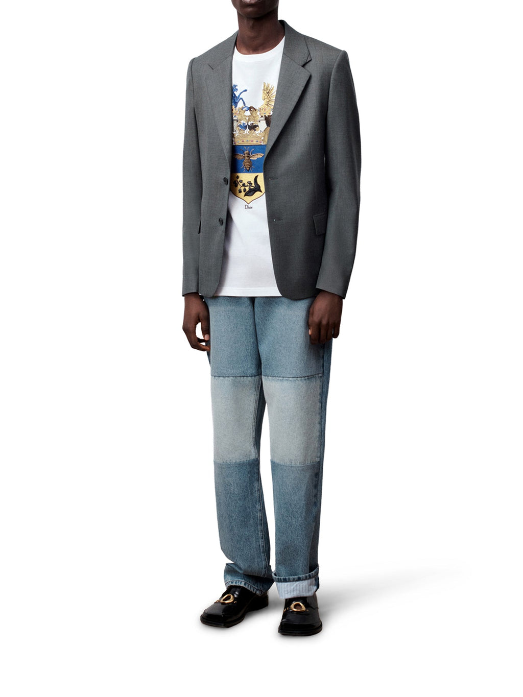 Christian Dior Men's LONG REGULAR FIT JEANS in Blue