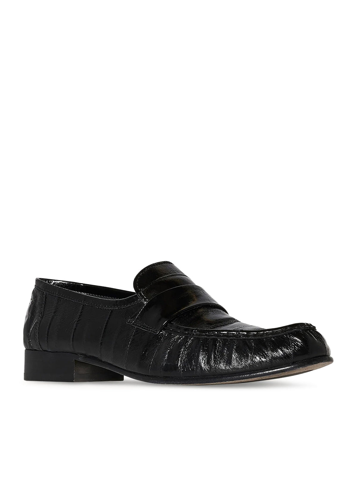 The Row Men's SOFT LEATHER LOAFERS in Black