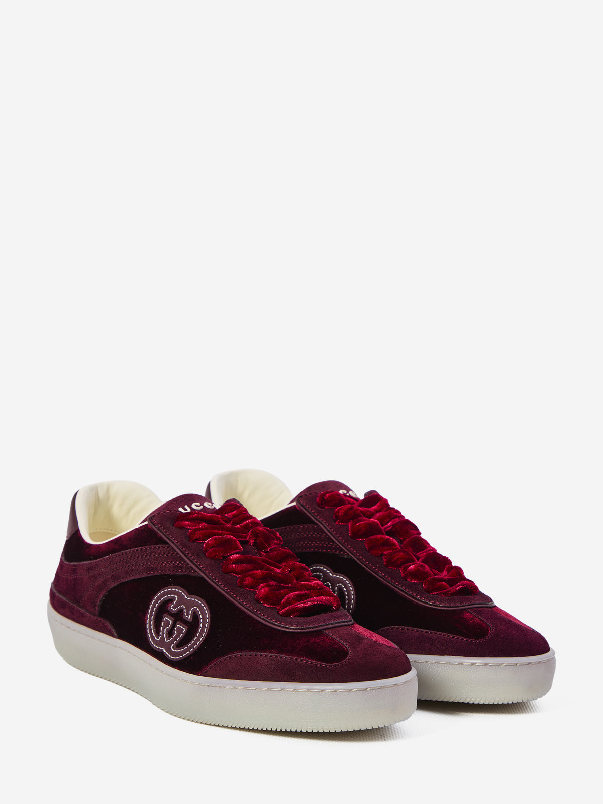 Gucci Women's G75 Sneakers in Bordeaux