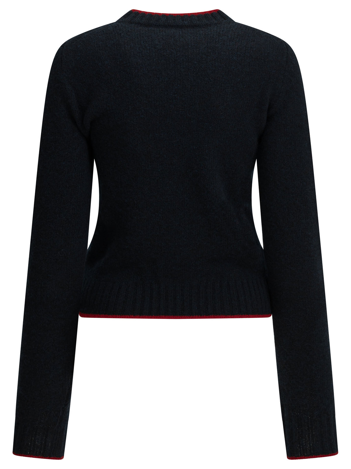 Celine Women's Caleche Intarsia Wool Sweater in Blue