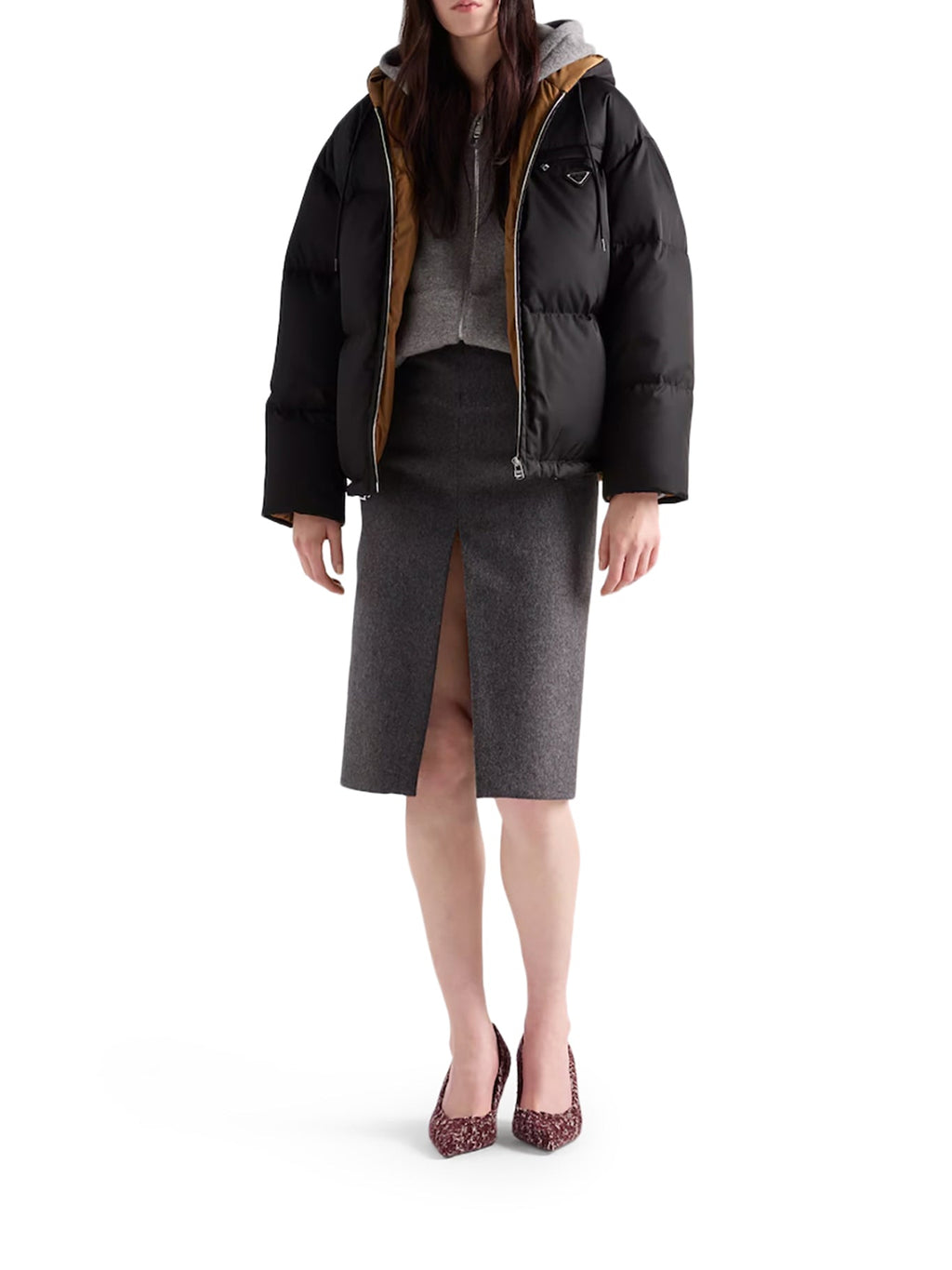 Prada Women's PADDED JACKET RE-NYLON in Black