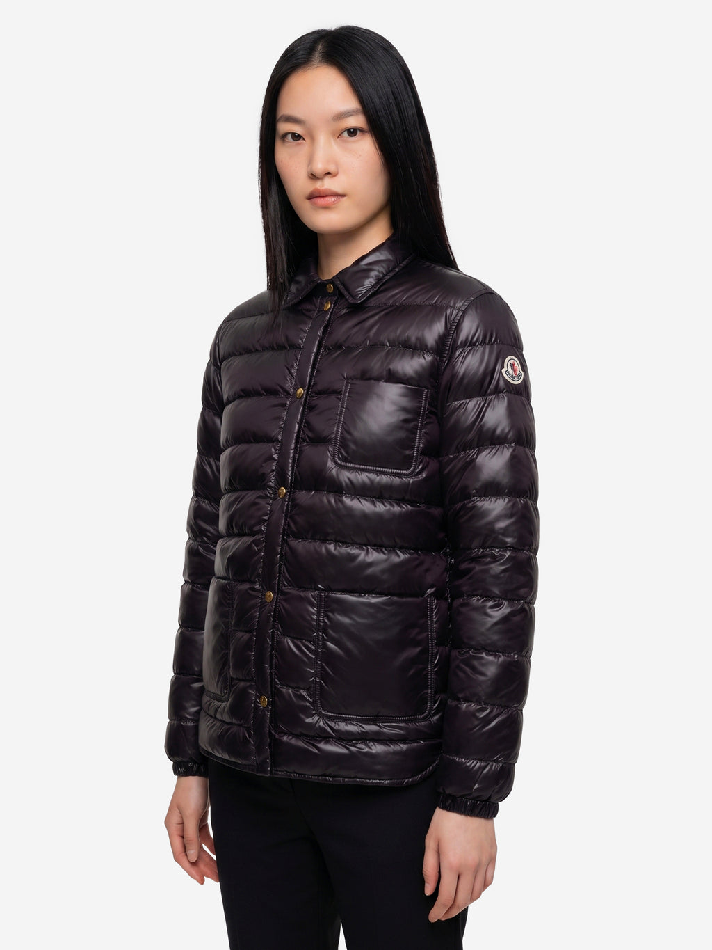 Moncler Women's Fouine Padded Shirt Jacket in Black