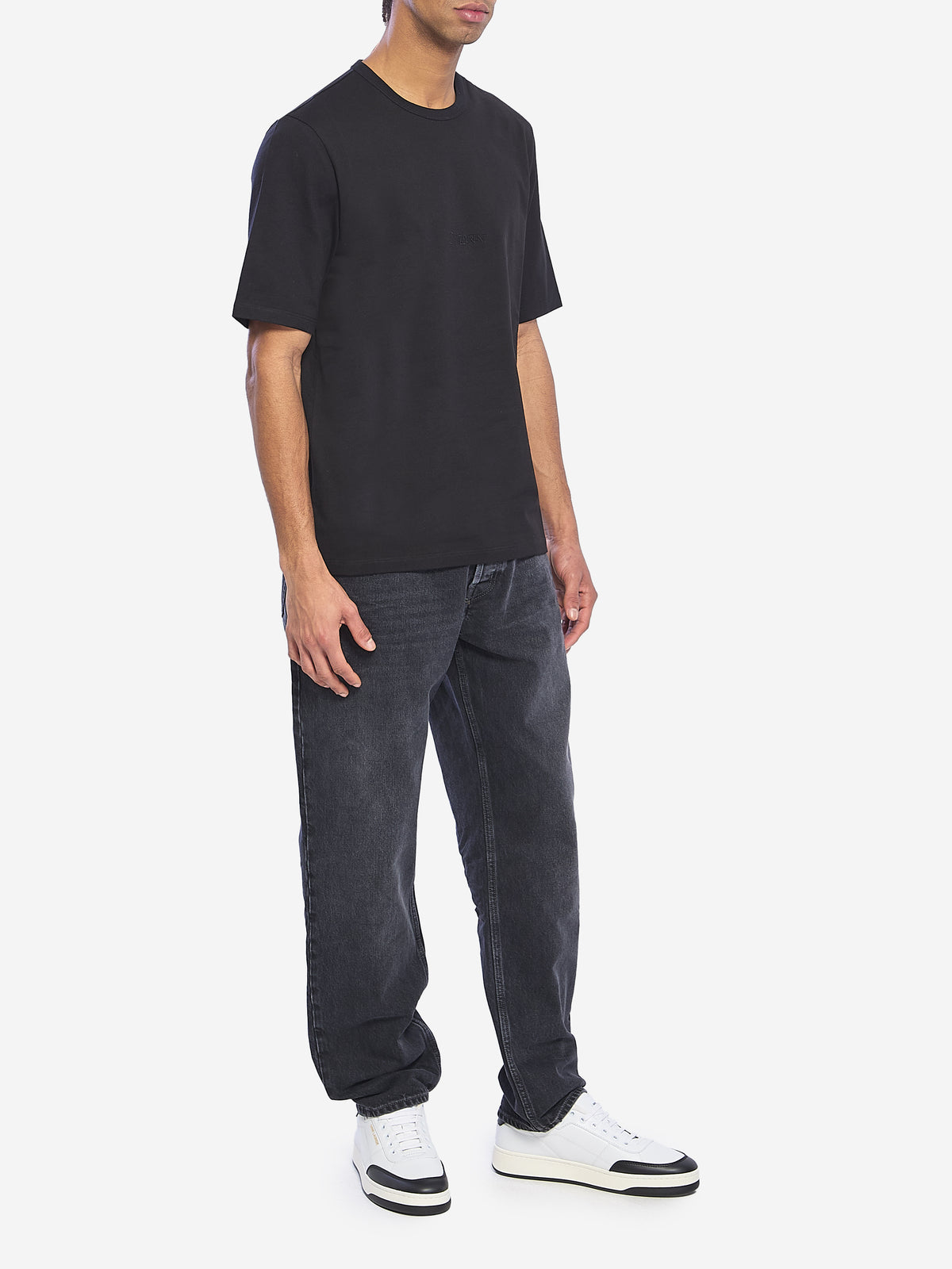 Saint Laurent Men's Long Mick Jeans in Black
