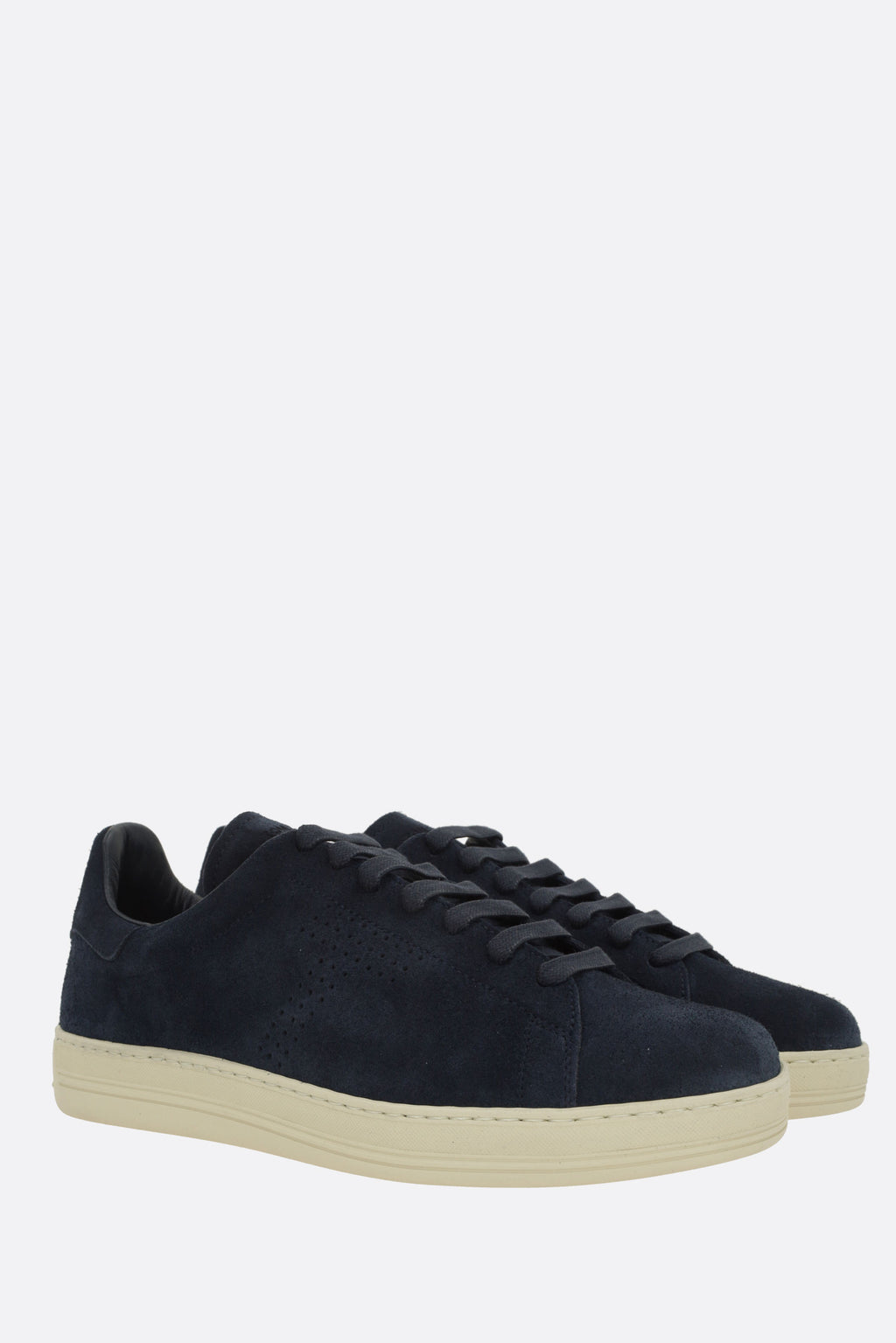 Tom Ford Men's Sneakers in Midnight Blue/Cream
