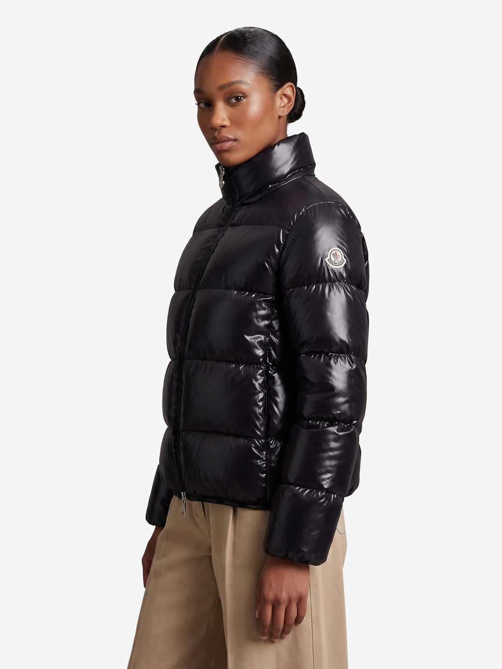 Moncler Women's Short Down Jacket Abbadia in Black