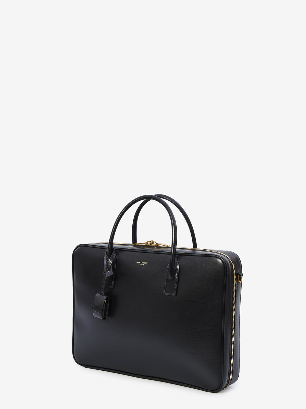 Saint Laurent Men's Sac De Jour Bowler Bag in Black