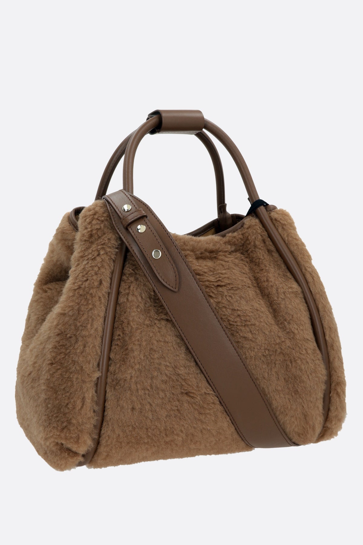 Max Mara Women's Top Handle Bag in Camel