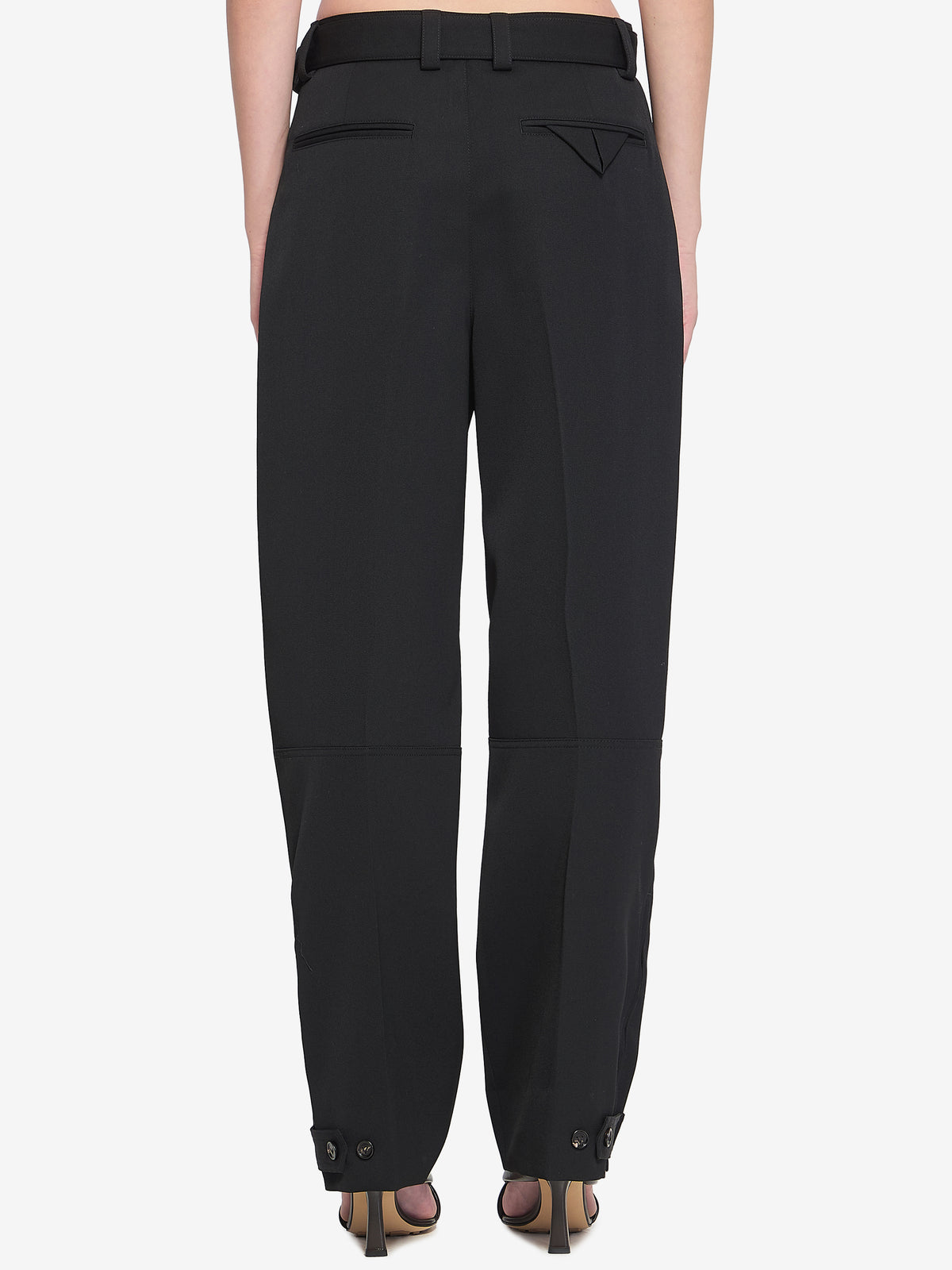Bottega Veneta Women's Trousers in Wool in Black