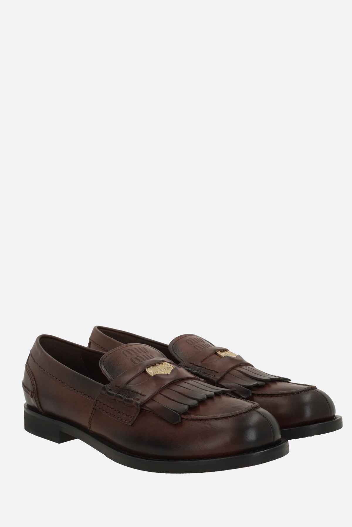 Miu Miu Women's Loafers in Caffe