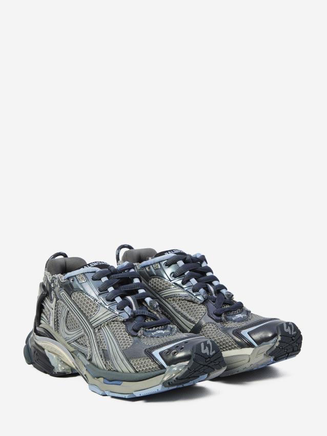 Balenciaga Men's Runner Sneakers in Grey