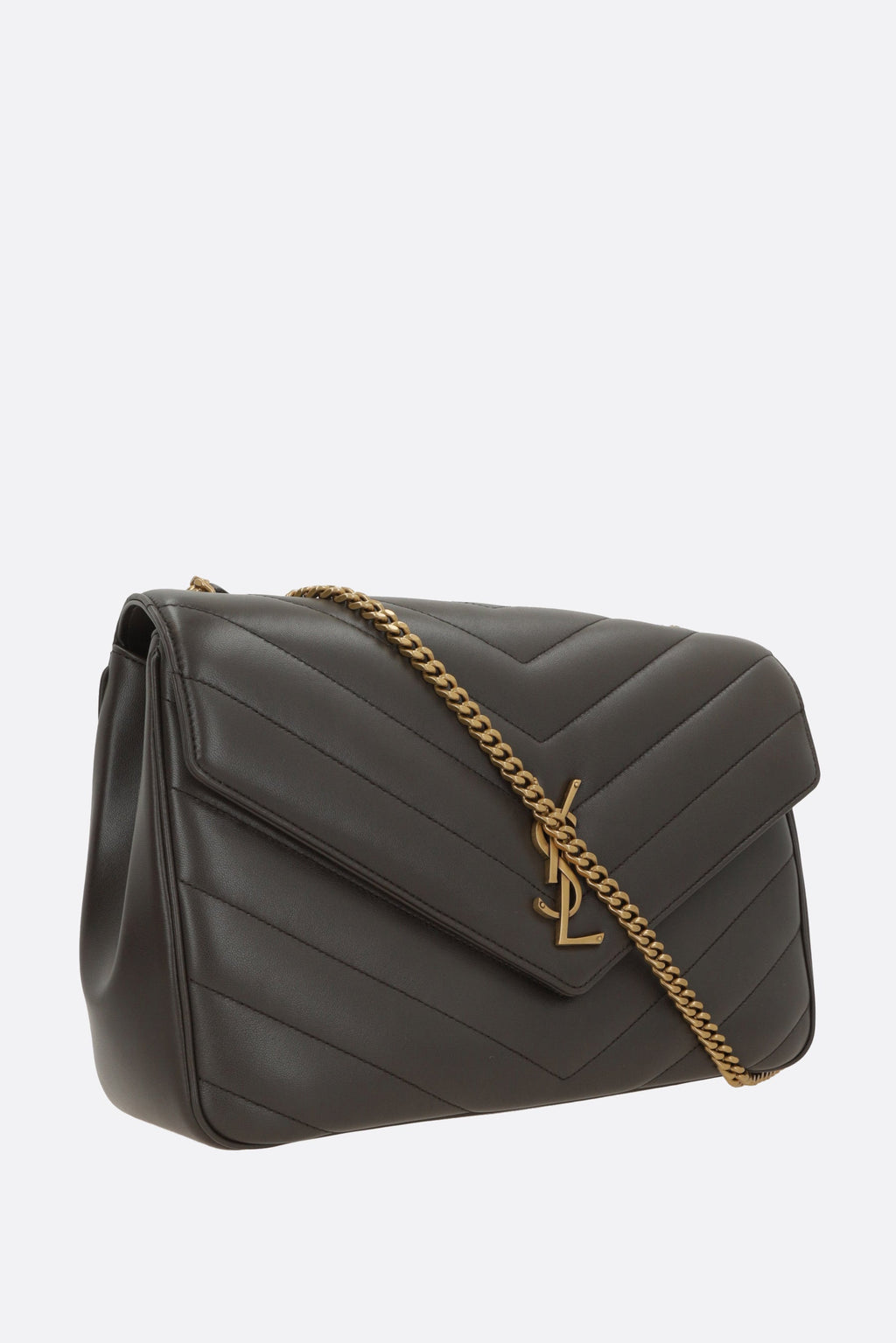 Saint Laurent Women's Saint Laurent YSL Loulou Large Bag in Grey