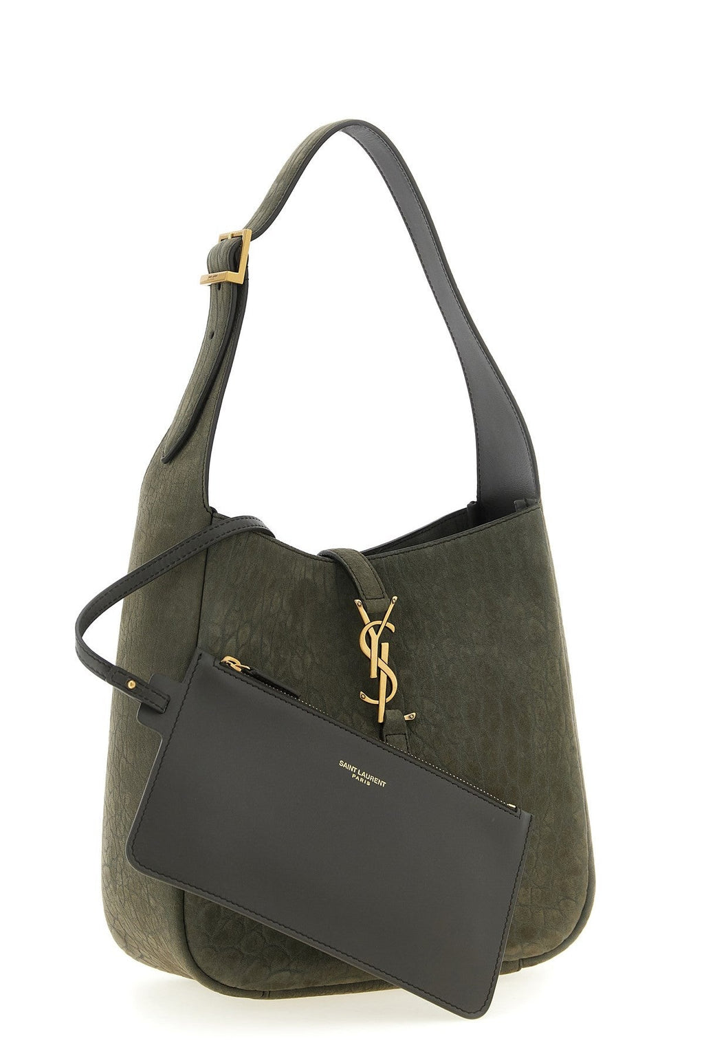 Saint Laurent YSL Le 5a7 Small Bag in Grey