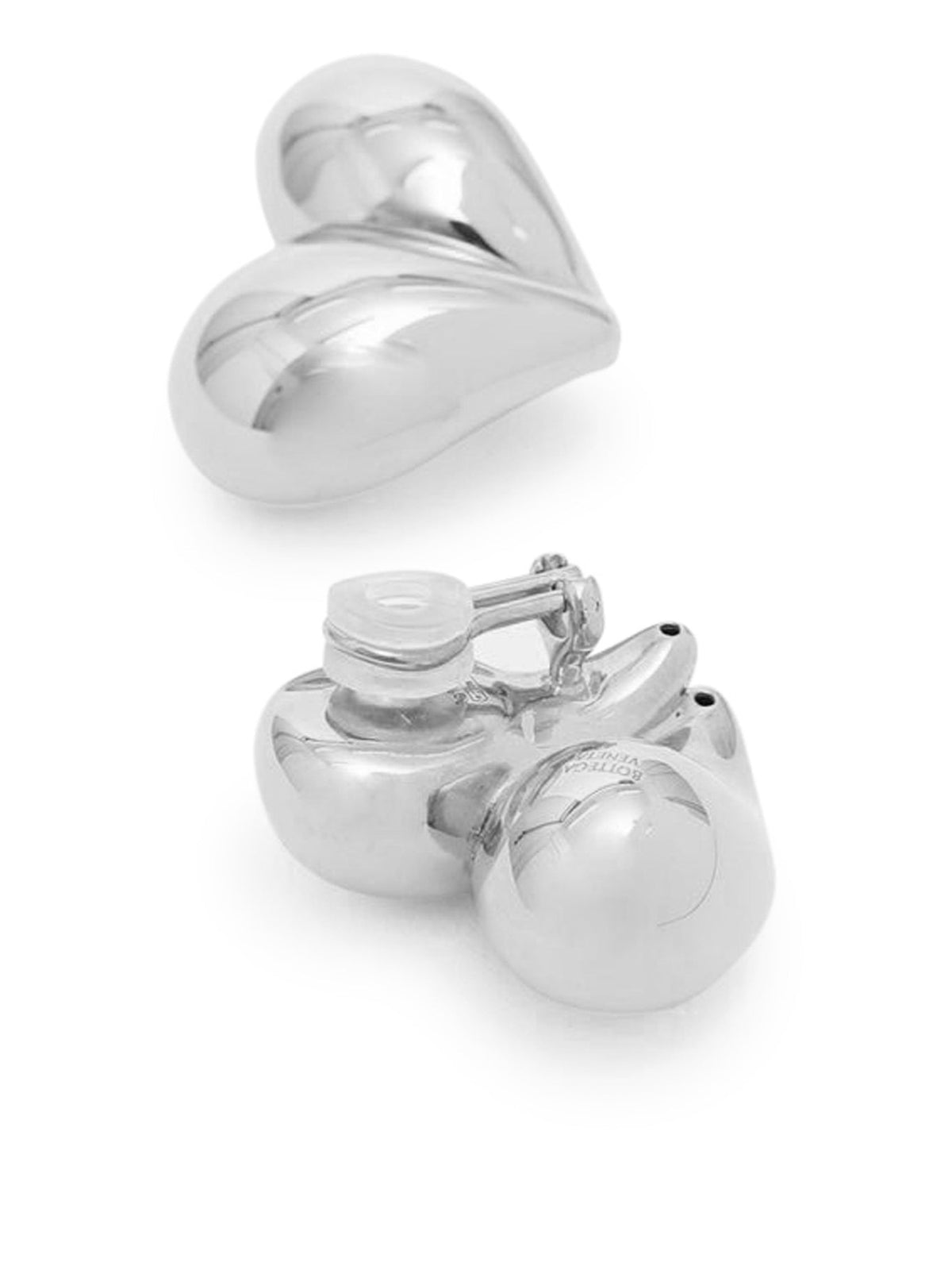 Bottega Veneta Women's DROP CLIP EARRINGS in Silver