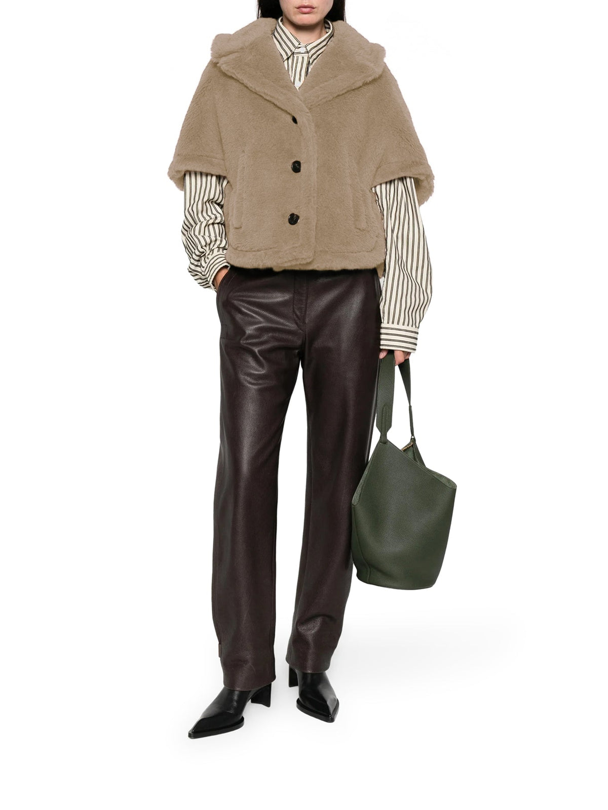 Max Mara Women's CORVINO 4 TEDDY SHORT COAT in Beige