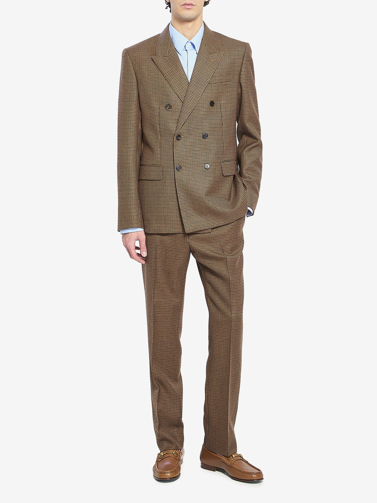 Gucci Men's Wool Tweed Jacket in Beige