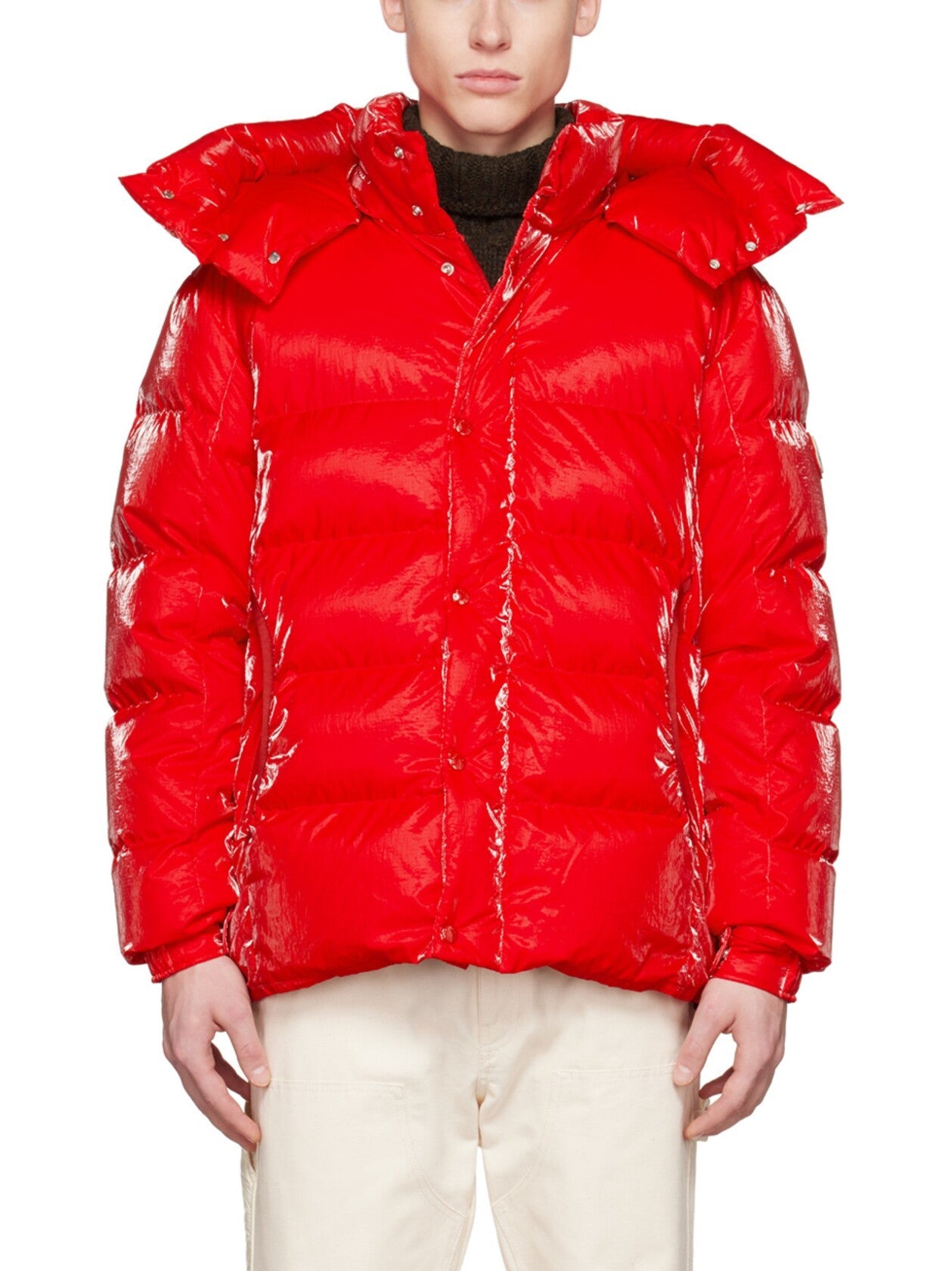 Moncler Men's Verdon Down Jacket in Red