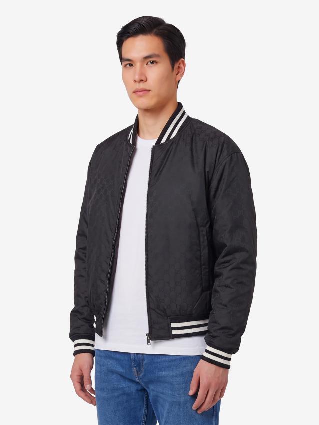Gucci Men's Reversible Nylon Jacket in Black