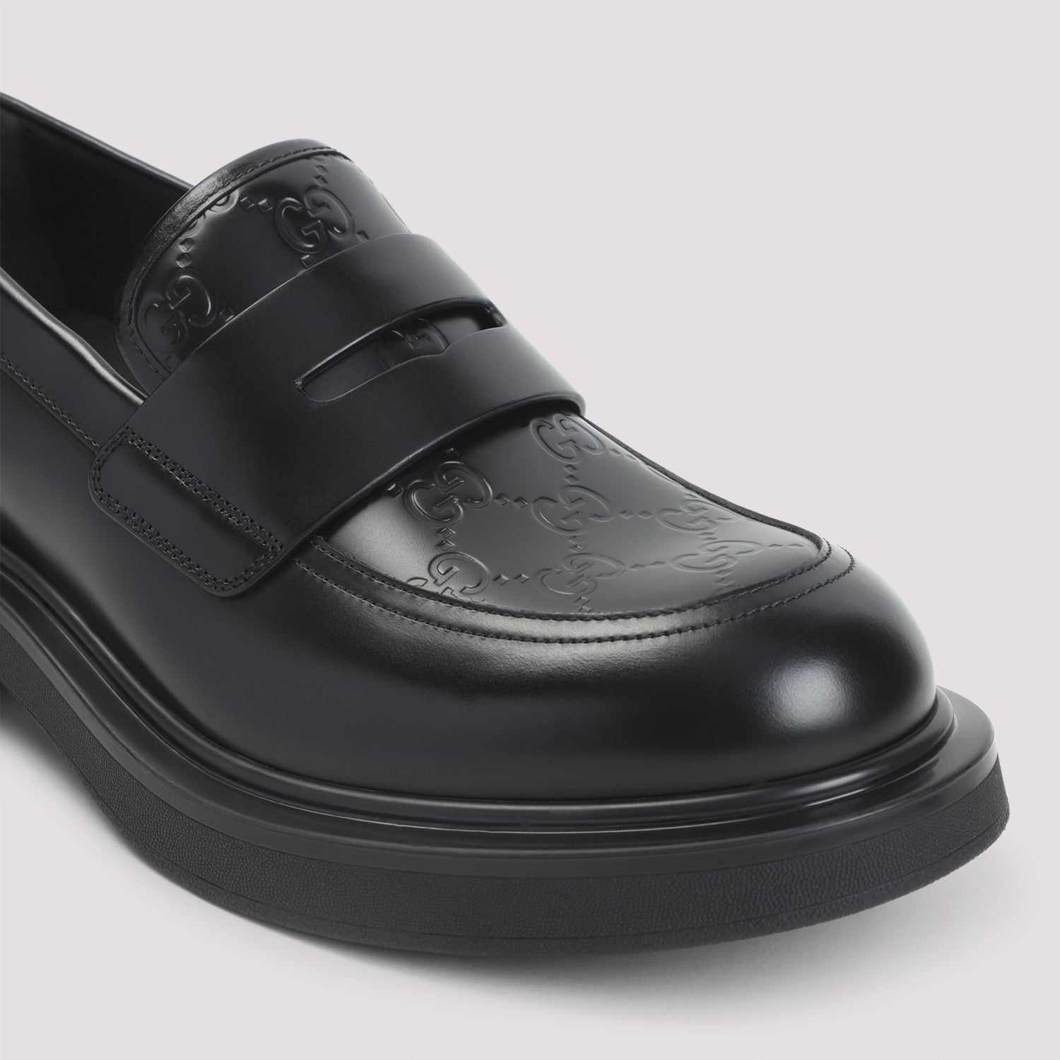 Gucci Men's Enki GG Loafers in Black
