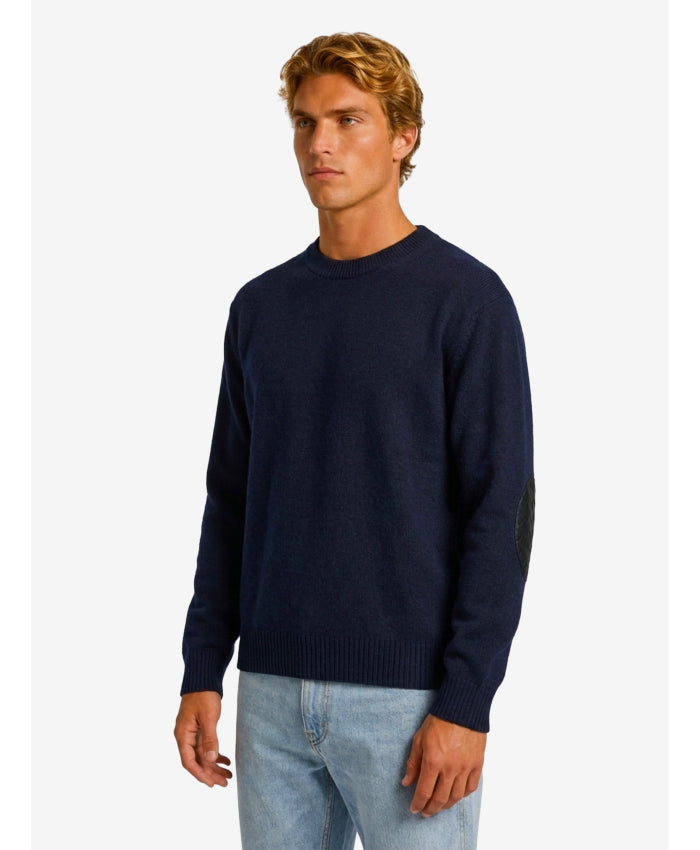 Bottega Veneta Men's Sweater in Night Residue Blue in Blue