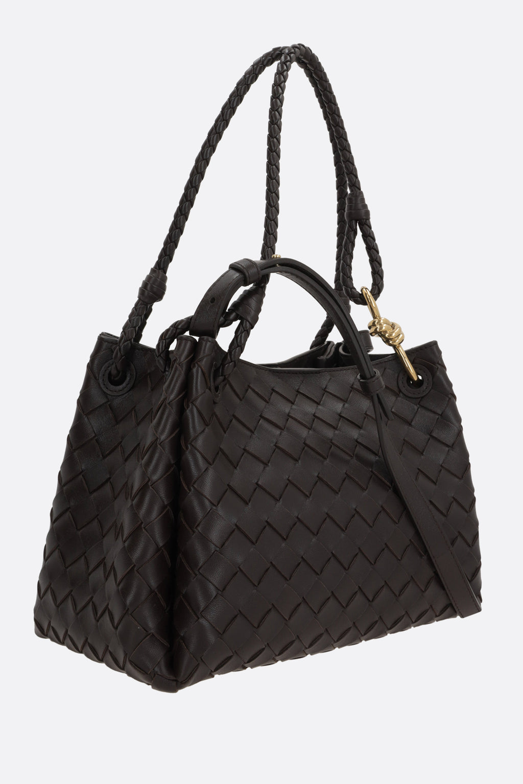 Bottega Veneta Women's Top Handle Bag in Fondente