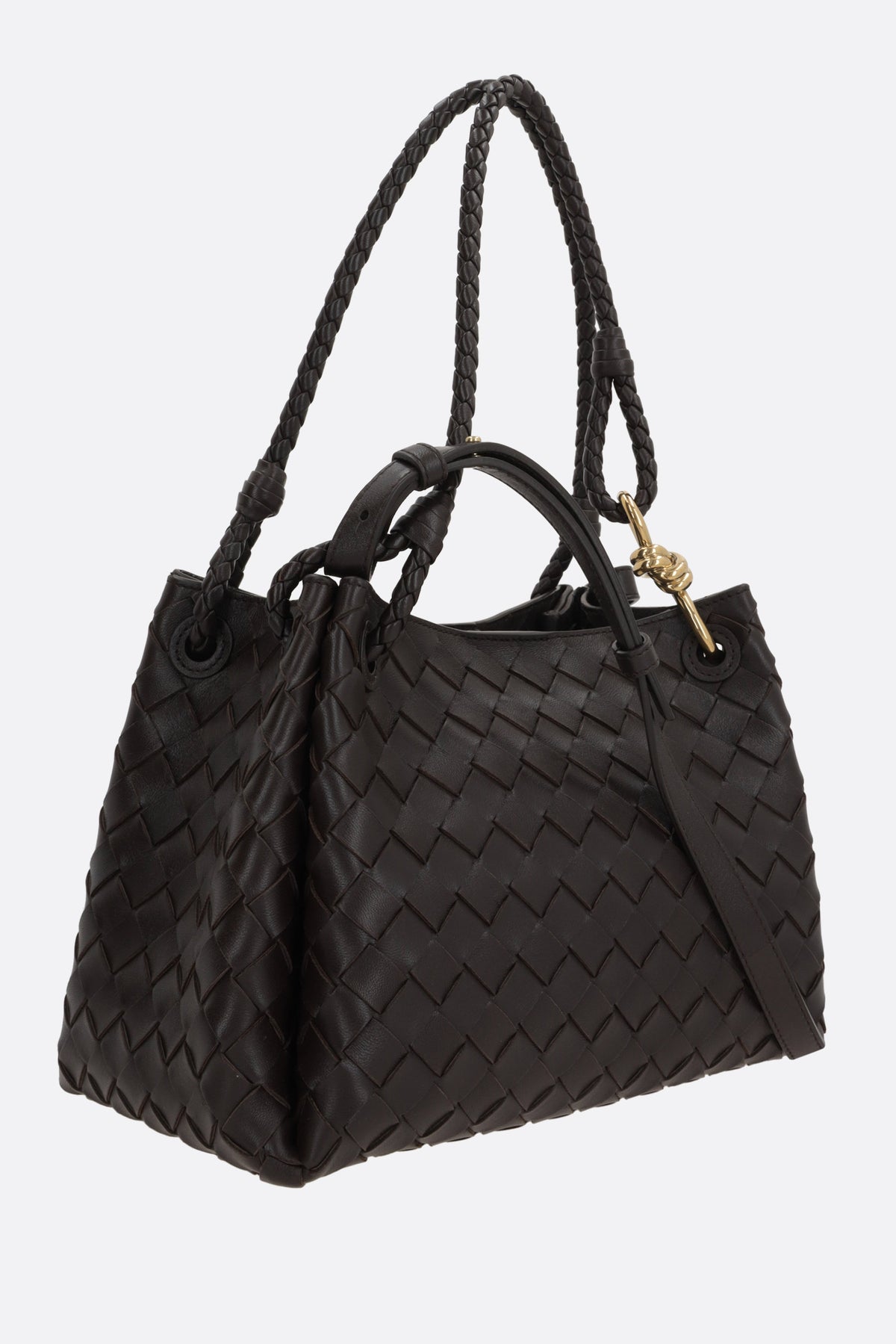 Bottega Veneta Women's Top Handle Bag in Fondente