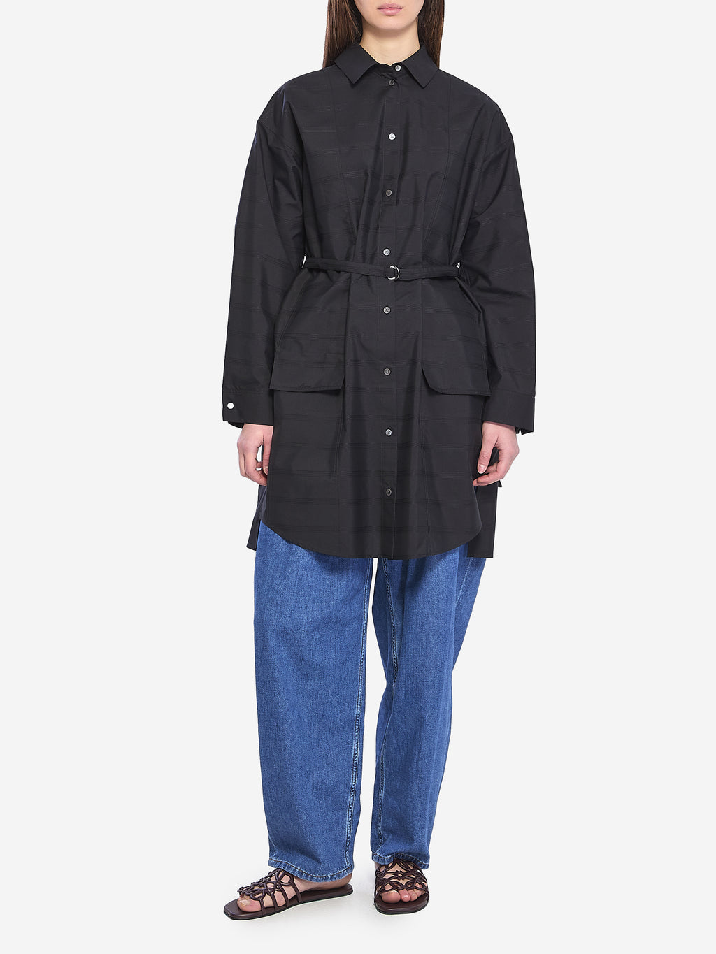 Loewe Women's Mini Shirt Dress in Black