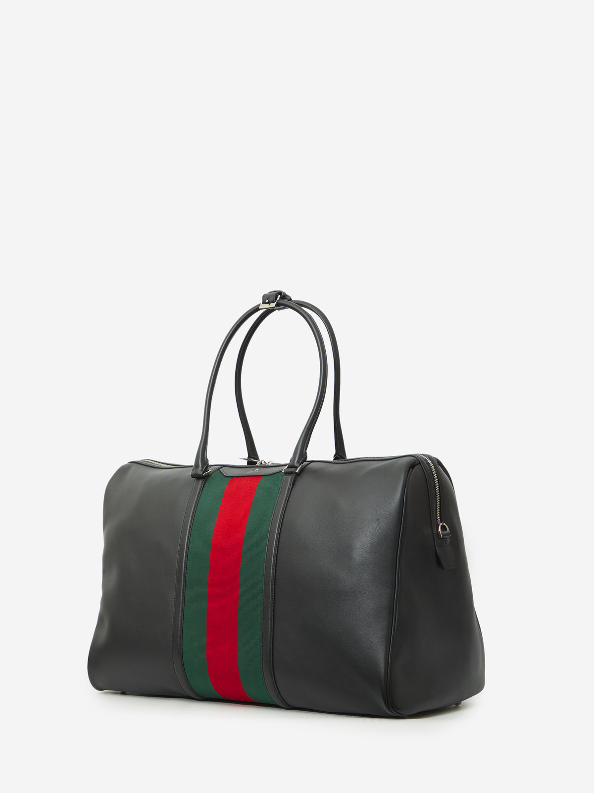 Gucci Men's Large Mega Web Trademark Duffle Bag in Black