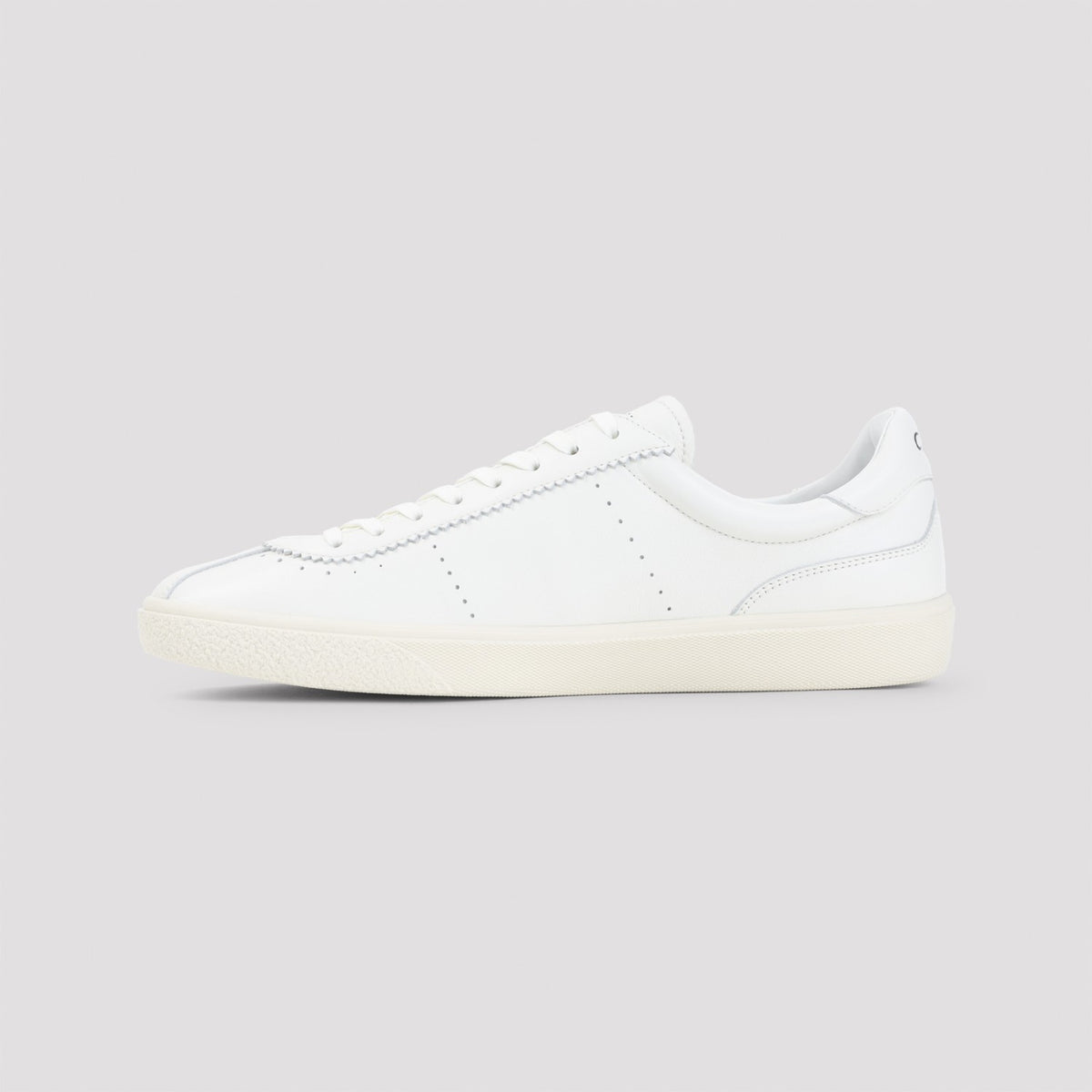 Celine Men's Leather Lace-Up Sneakers in White - view 4