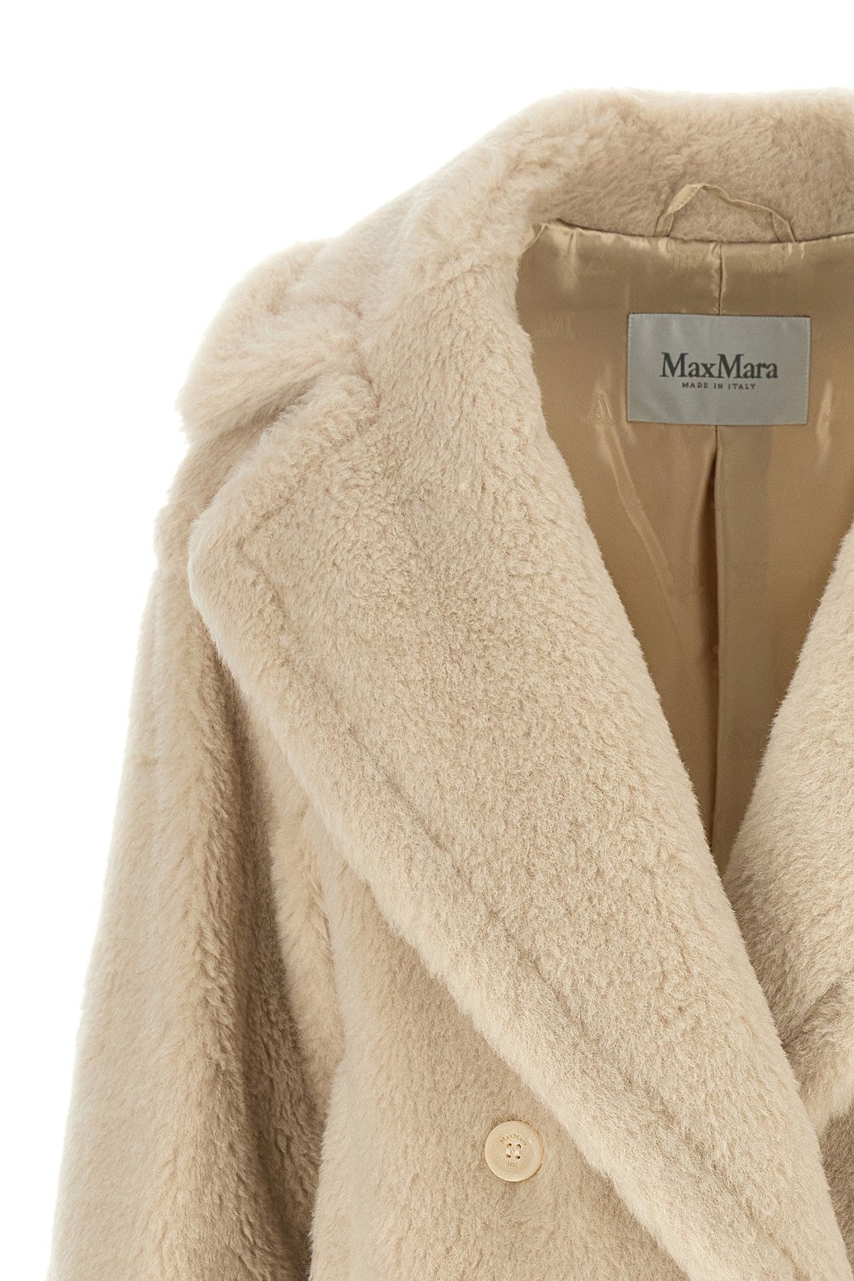 Max Mara Women's Alcuno Wool Coat in White - view 3