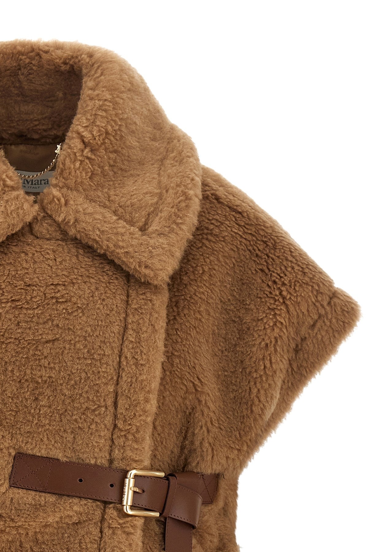 Max Mara Women's New Abavo Cape Camel Hair in Brown - view 3