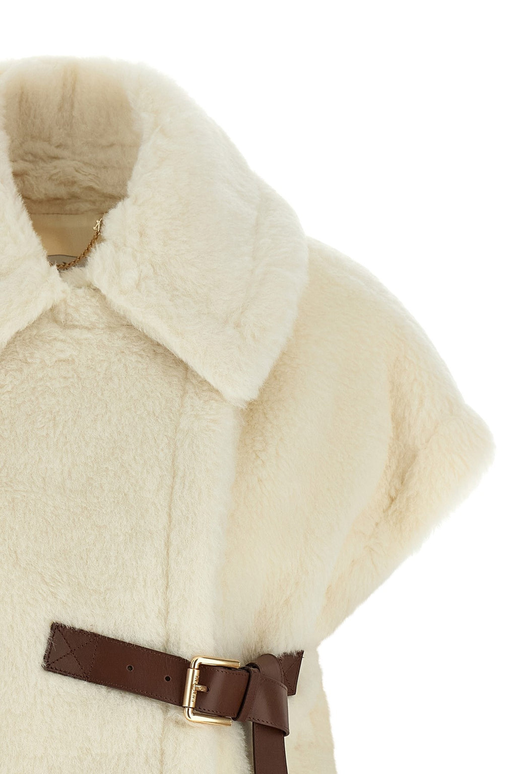 Max Mara Women's New Abavo Cape Wool in White - view 3