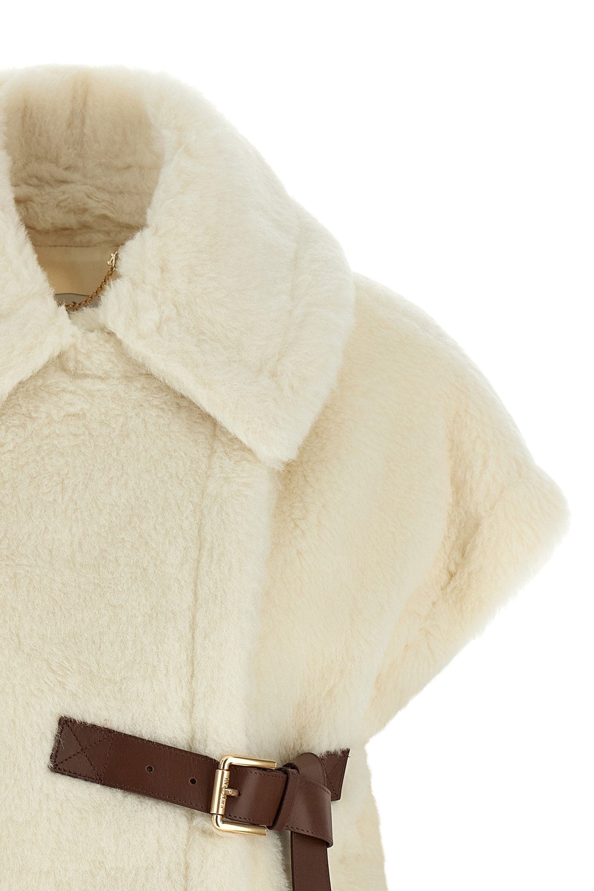 Max Mara Women's New Abavo Cape Wool in White - view 3