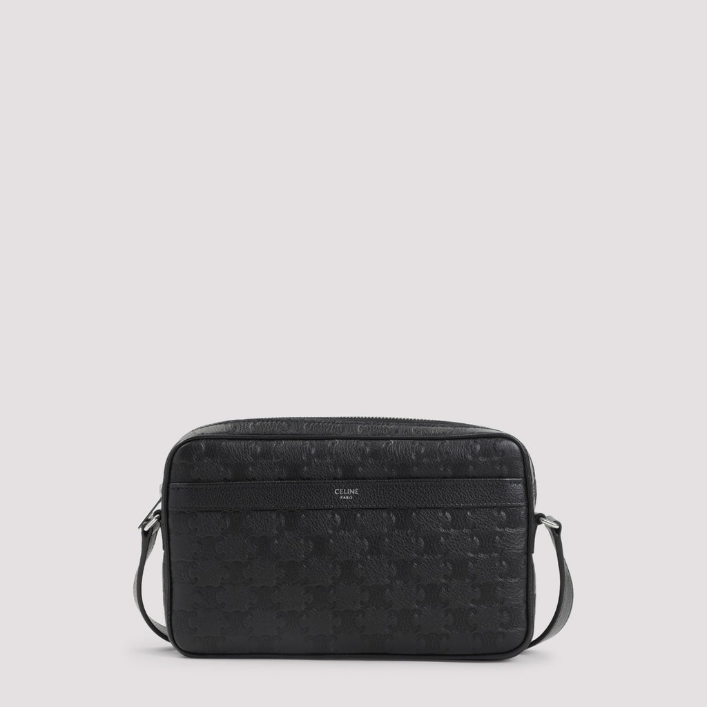Celine Men's Horizontal Leather Messenger Bag in Black - view 1