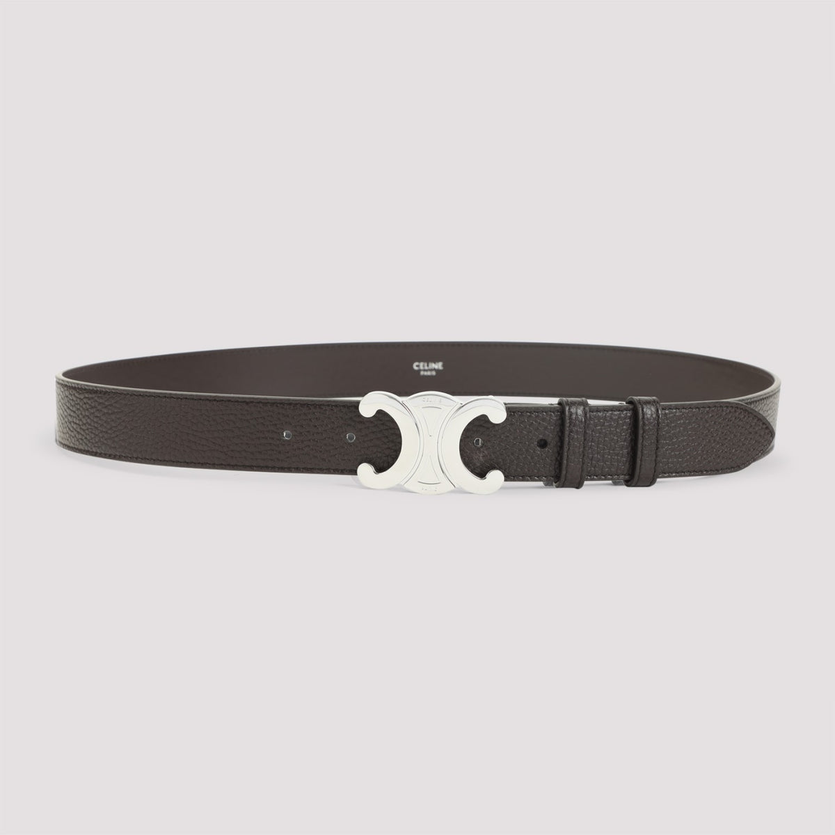 Celine Men's Calf Leather Belt in Brown - view 1