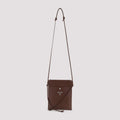 Celine Men's Lambskin Pouch in Brown - view 1