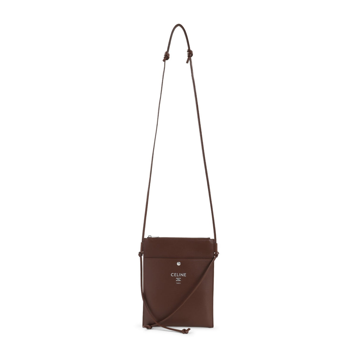 Celine Men's Lambskin Pouch in Brown - view 2