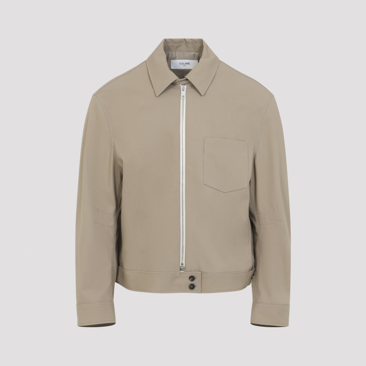Celine Men's Cotton Jacket in Beige - view 1