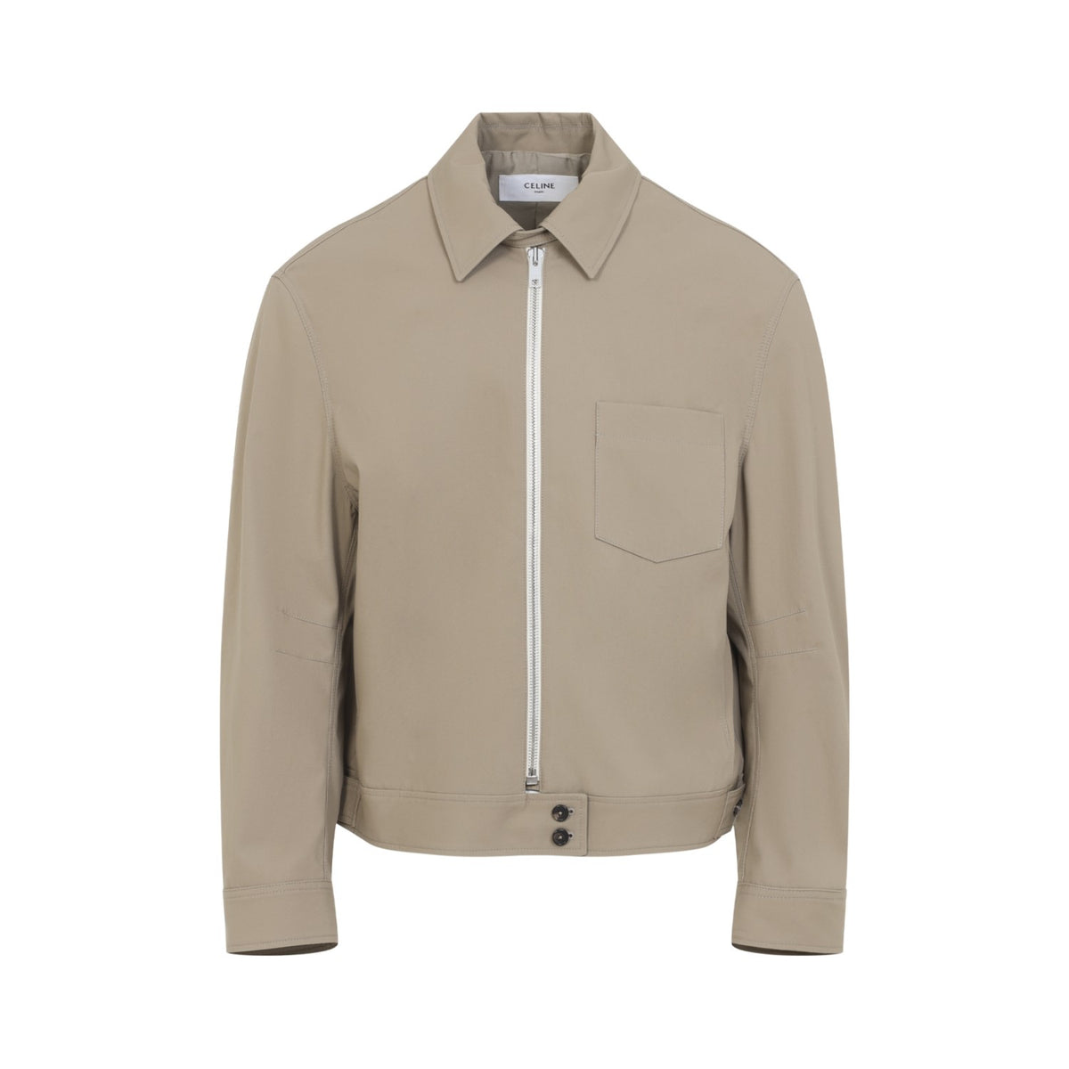 Celine Men's Cotton Jacket in Beige - view 2