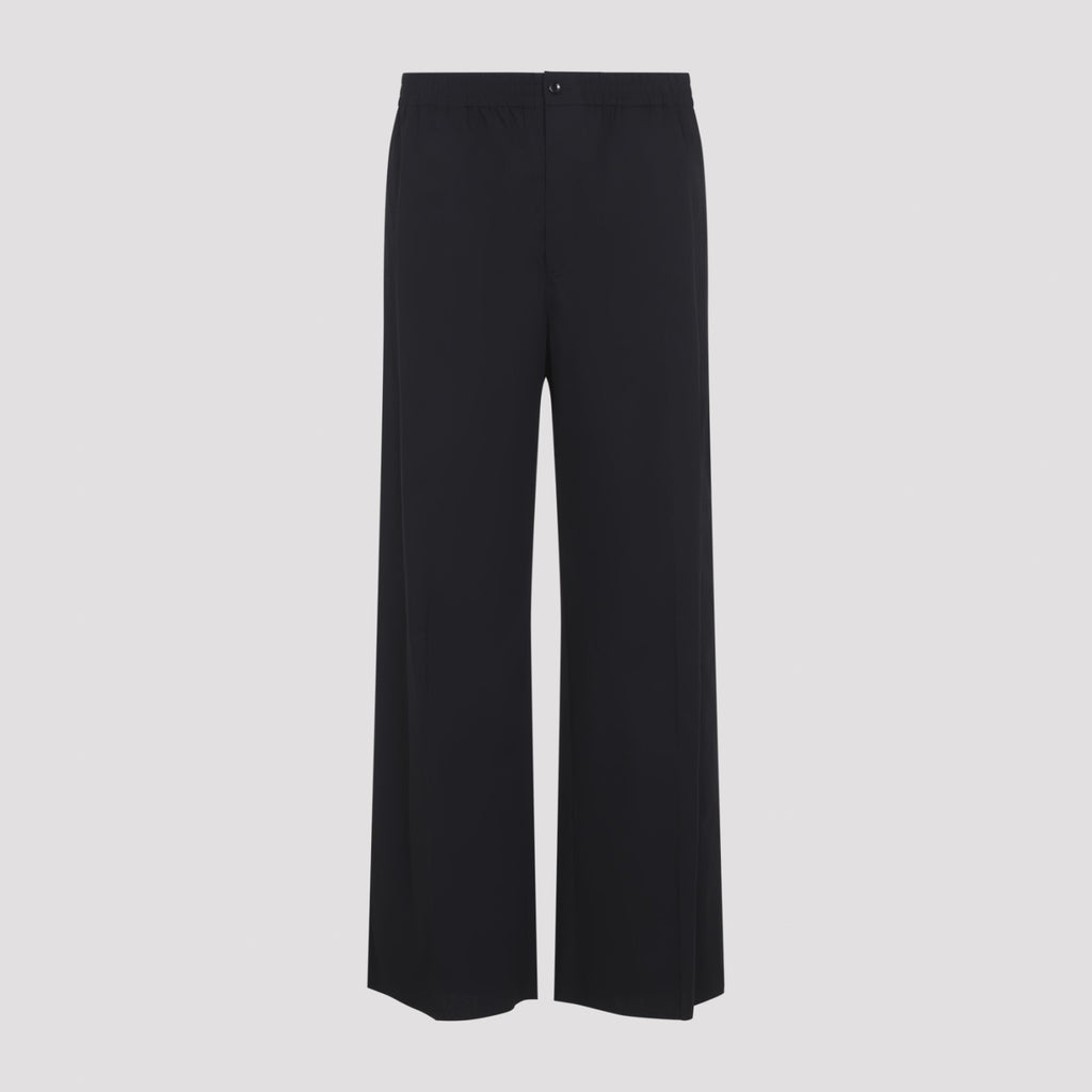 Celine Men's Cotton Linen Trousers in Black - view 1
