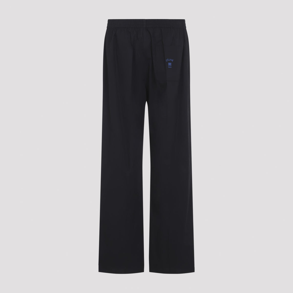 Celine Men's Cotton Linen Trousers in Black - view 3