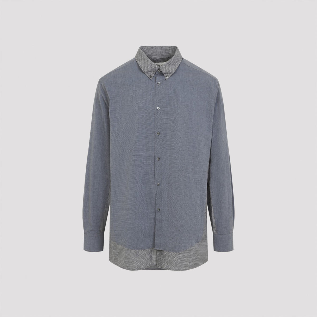 Maison Margiela Men's Cotton Double Shirt in Blue - view 1