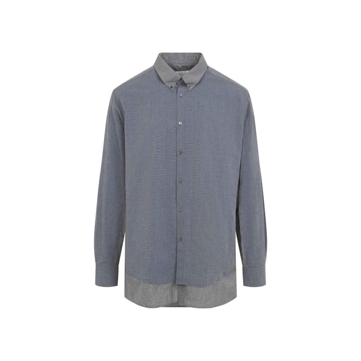 Maison Margiela Men's Cotton Double Shirt in Blue - view 2