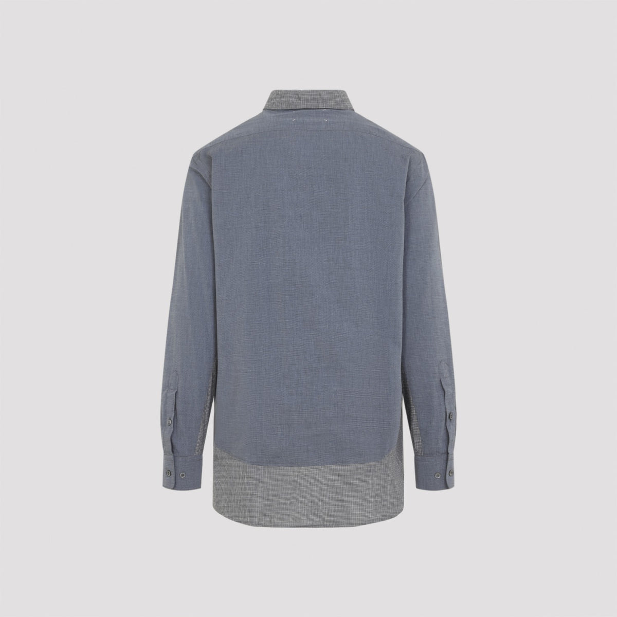 Maison Margiela Men's Cotton Double Shirt in Blue - view 3